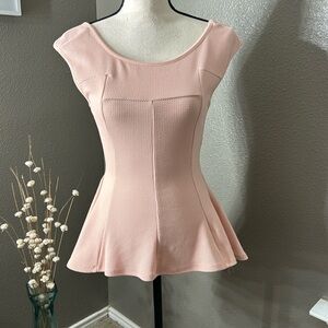 Agaci brand A line top peach color Size M